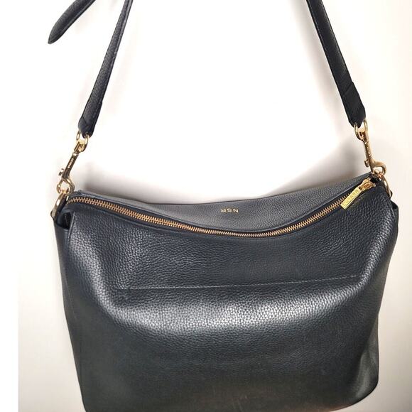 Cuyana Large Black Leather Hobo Bag - Picture 6 of 12